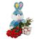 My bunny!. Great combination of cuddle toy, sweet chocolates and magnificent flowers!. Nizhny Novgorod